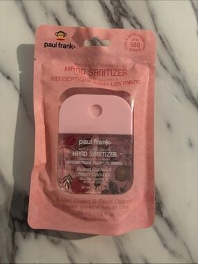 Paul Frank Pink Hand Sanitizer with Silicone Holder